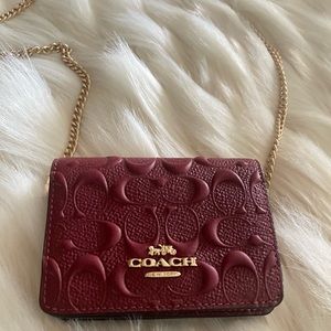 •Authentic• Coach Mini Wallet On A Chain